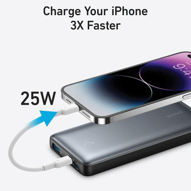 Anker 533 PowerCore 25W 10000 mAh Power Bank – A1249H11 Anker 533 PowerCore 25W 10000 mAh Power Bank – A1249H11